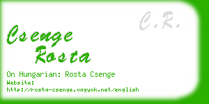 csenge rosta business card